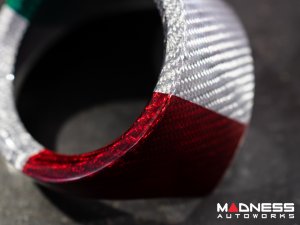 Alfa Romeo Giulia Interior Air Vent Cover Trim Kit - Carbon Fiber - Front Set - Italian Theme - Feroce Carbon